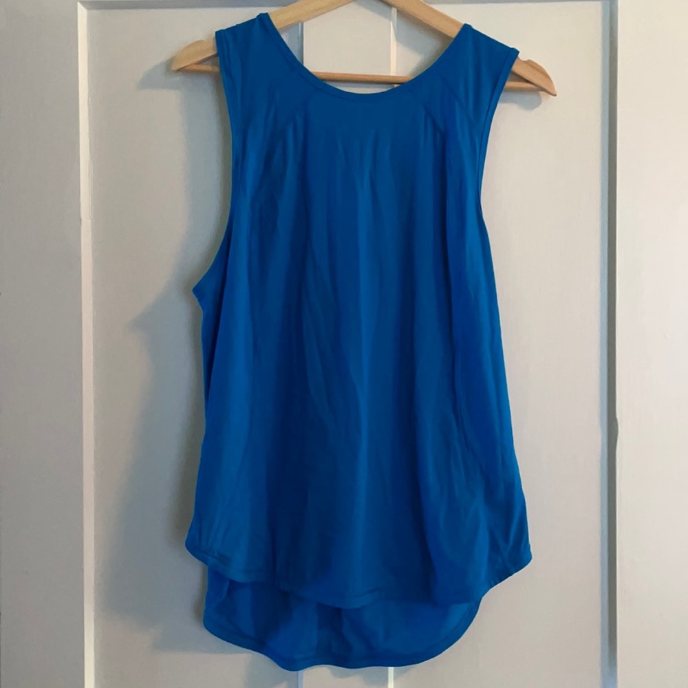 lululemon athletica Blue Racerback Tank Top